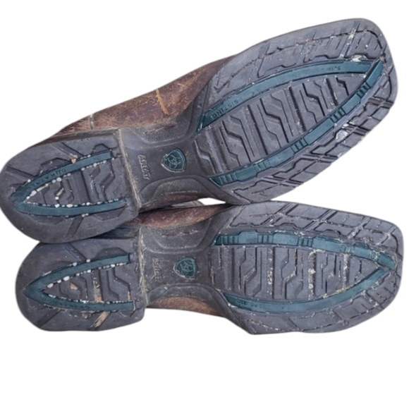 Ariat Men's Hybrid Rancher Western Brown Leather Boots, 10014070. Size 11.5D - Picture 8 of 14